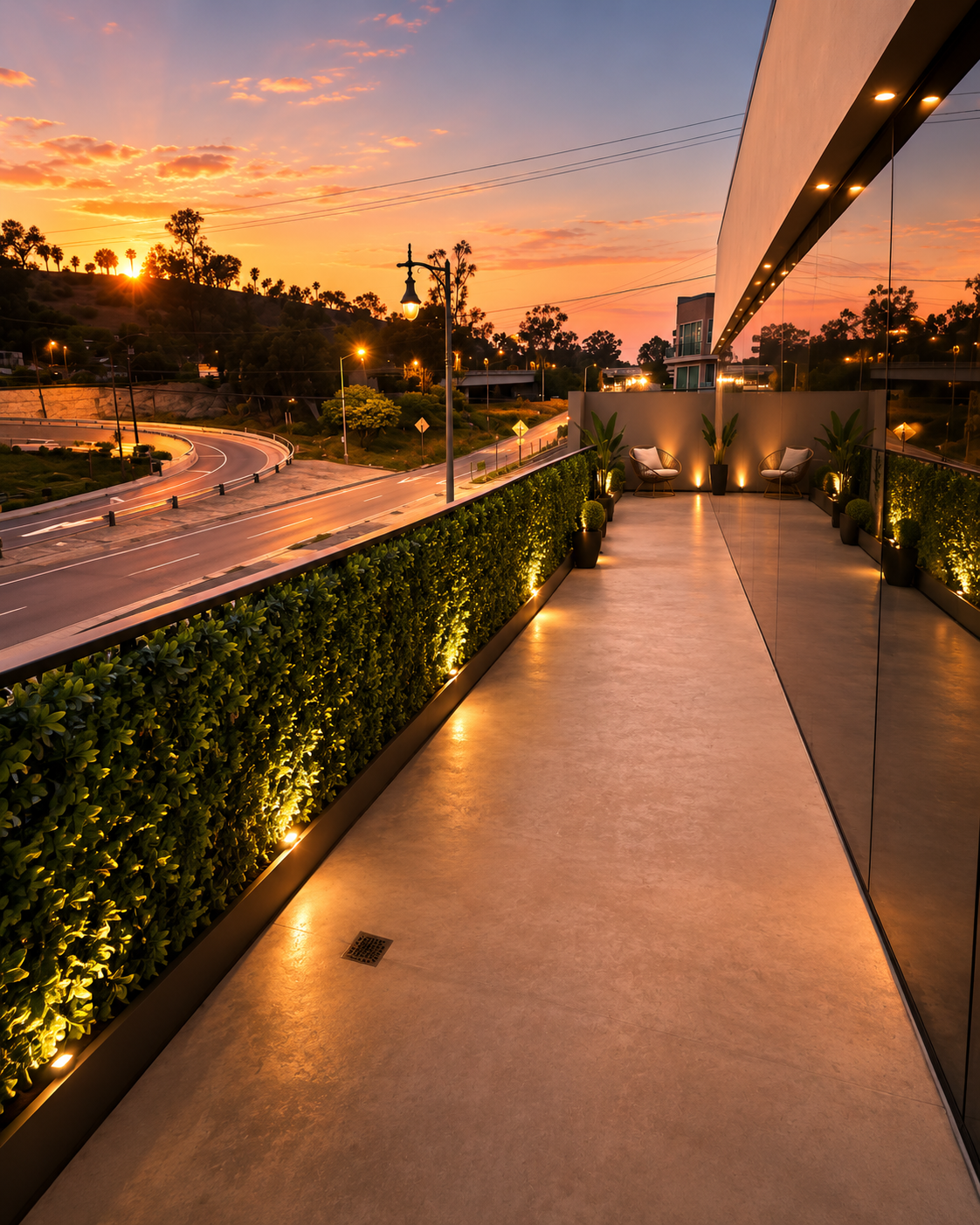 Elite City Complex terrace and outdoor lounge